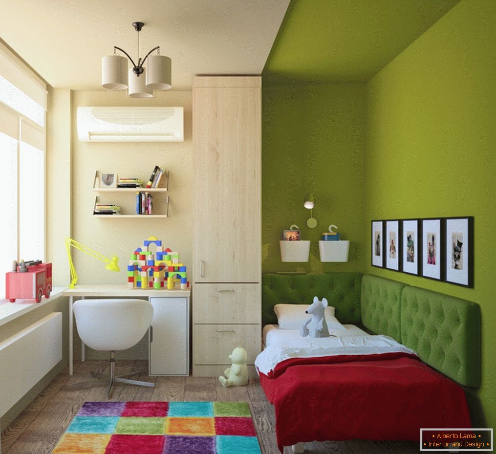 Beau design d'une petite chambre d'enfants