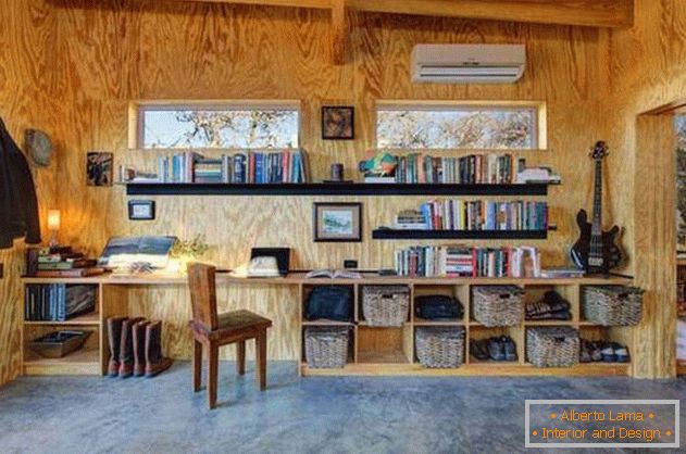 Petite maison en bois bon marché aux USA: «деловая» зона