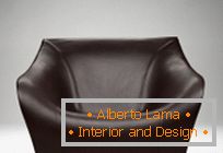 Ensemble en cuir: canapé et fauteuils, du designer Alex Hull
