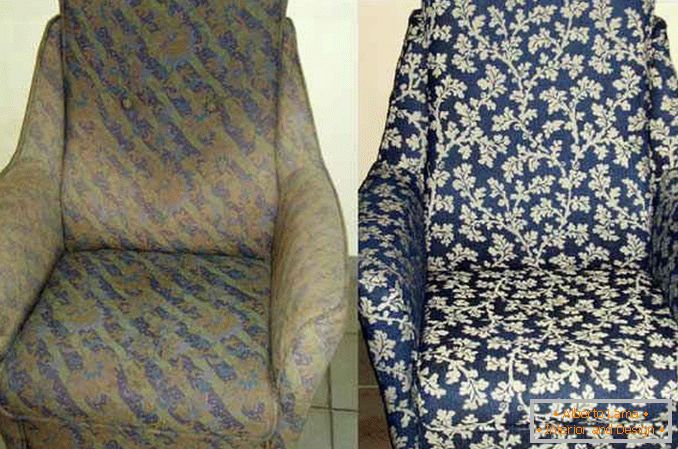 meubles rembourrés de peretyazhka: photo 2