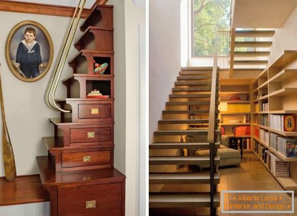 Cabinet sous les escaliers dans une maison privée - photos des meilleures idées