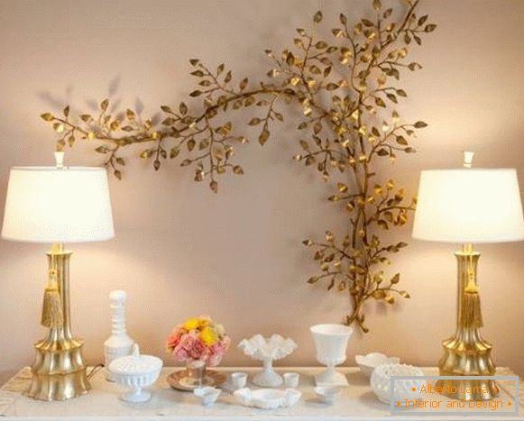Lampe de table en décoration de chambre