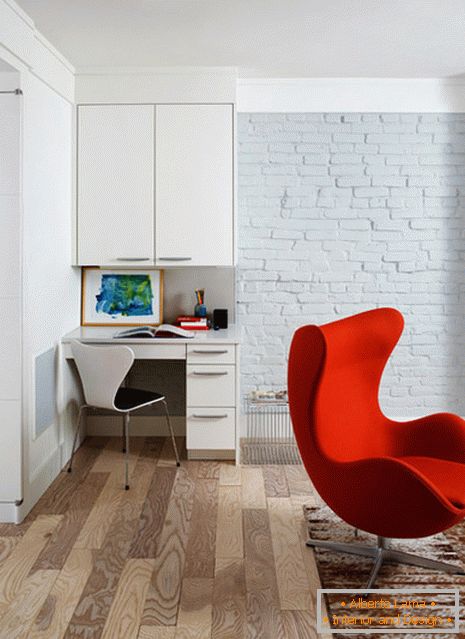 Bel intérieur d'un petit appartement de Donald Lococo Architects
