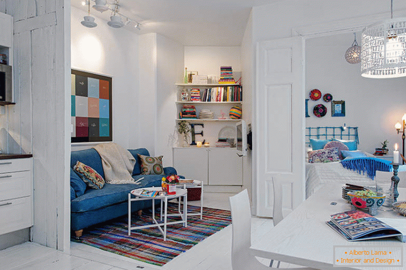 Petit appartement original de 34 m2 en Suède