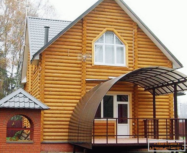 поликарбонатное porche de la maison