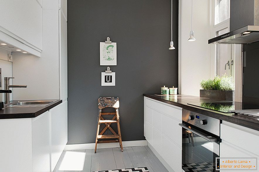Intérieur de cuisine dans un appartement à Stockholm