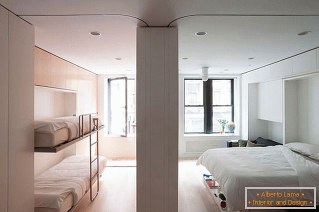 Transformateur d'appartement multifonctionnel pour enfants et chambres à coucher à New York