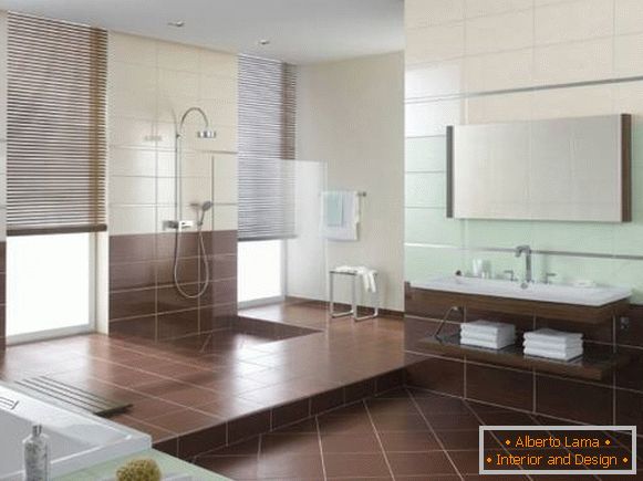 Design de douche de salle de bain 2015