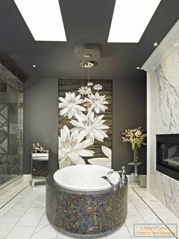 Salle de bain luxueuse dans le style chinois