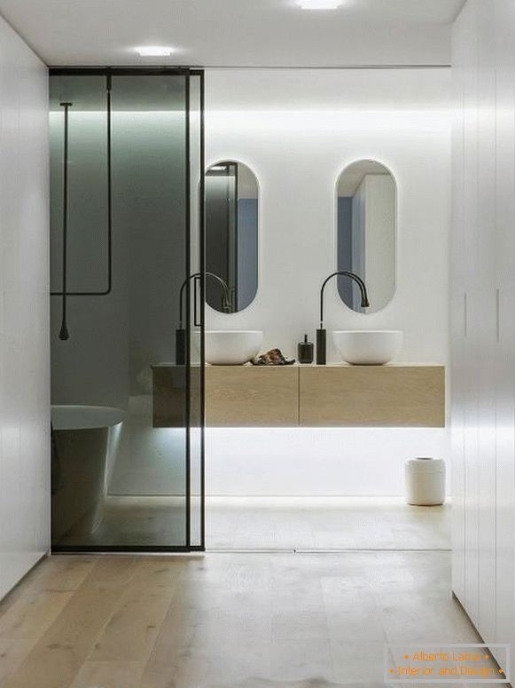 Design de salle de bain dans un style minimaliste