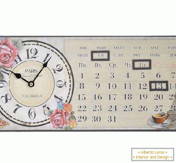 horloge avec calendrier mural, photo 24