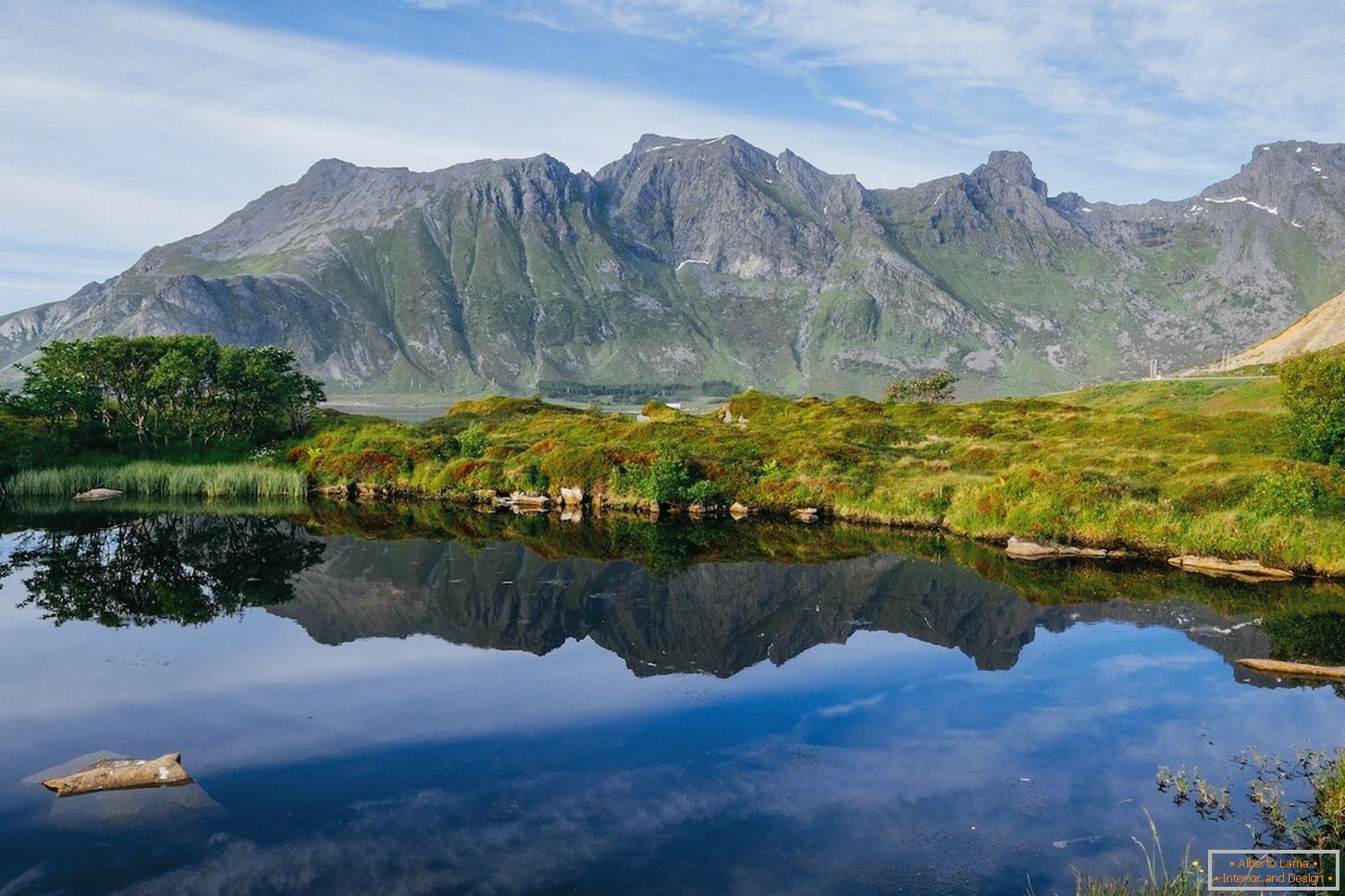 Paysage coloré de la nature en Norvège