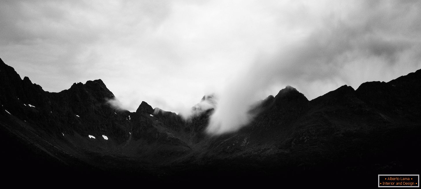 Le majestueux paysage noir et blanc