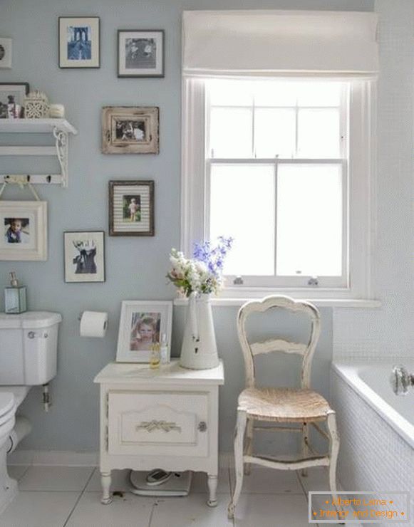 Design de salle de bain en style provençal - accessoires photo