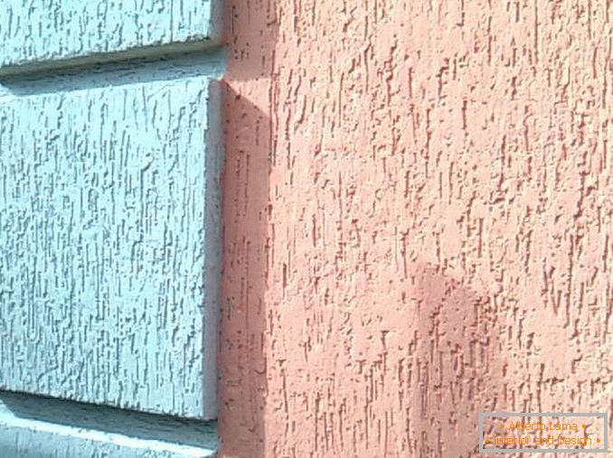 Plâtre de scolytes sur les façades de maisons, photo 4