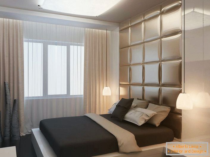 Projet de conception d'une chambre dans un appartement d'un immeuble de grande hauteur près de Moscou.