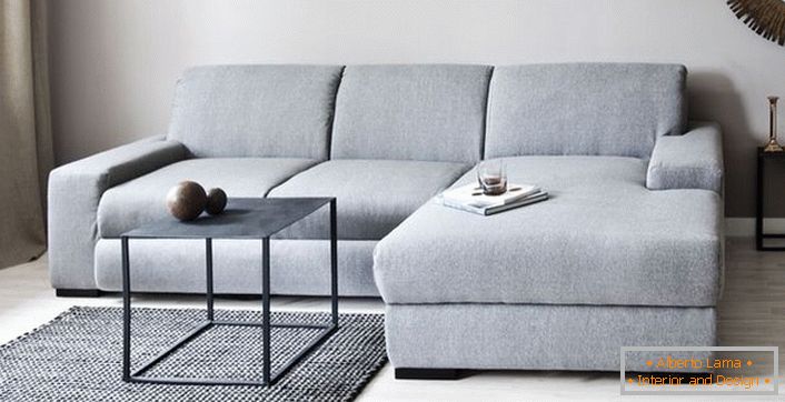 Planification de l'intérieur du salon dans le style du minimalisme scandinave.