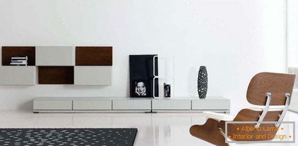 Intérieur du salon dans le style minimaliste
