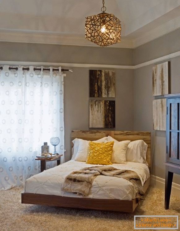 Design de chambre confortable avec des motifs rustiques