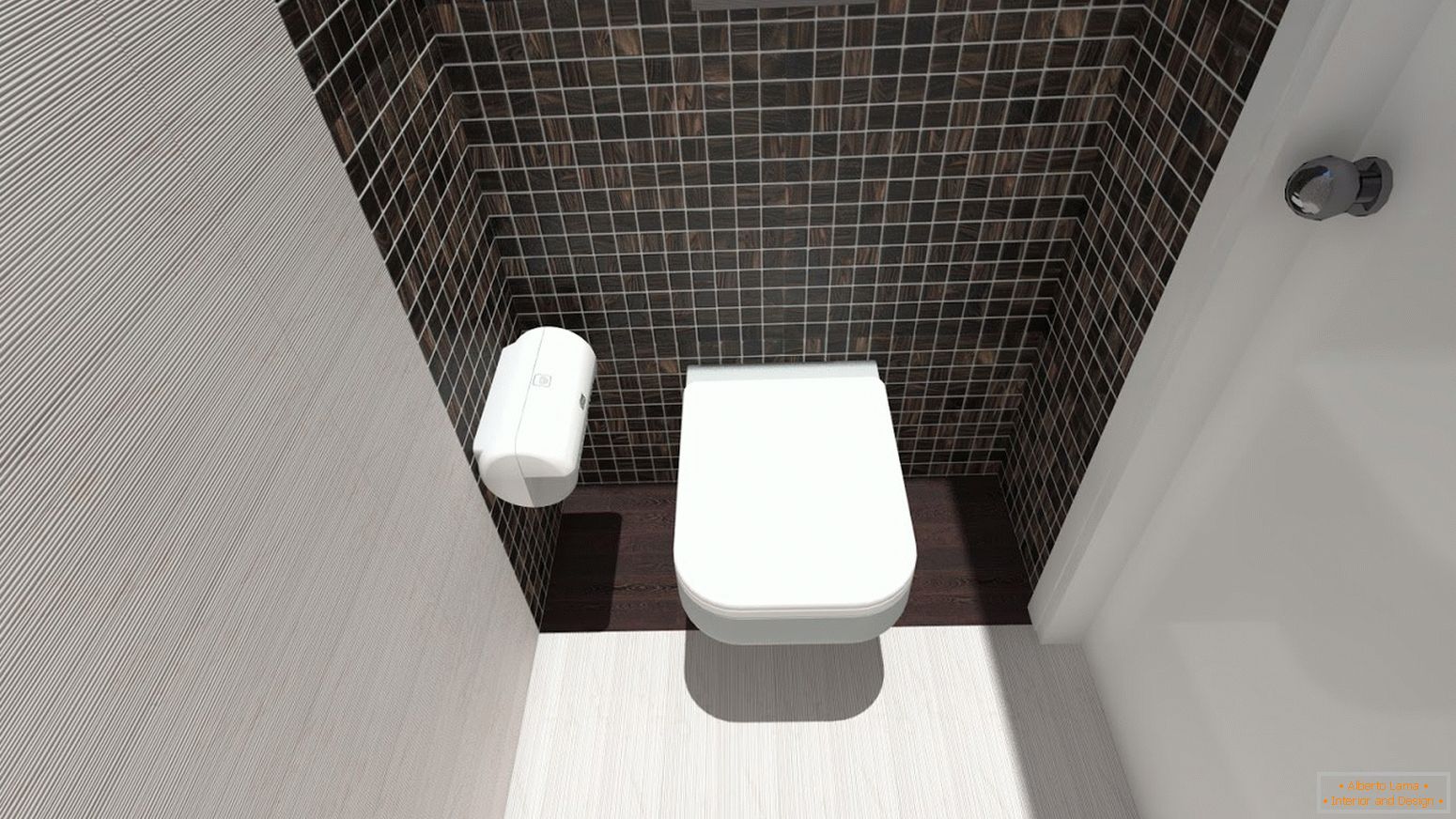 Mosaïque плитка в дизайне туалета