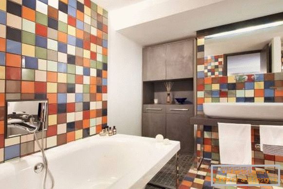 Multicolore salle de bains carrelage photo design