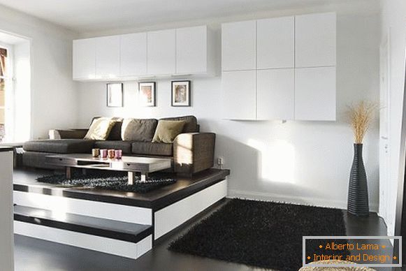 Salon moderne dans un style simple