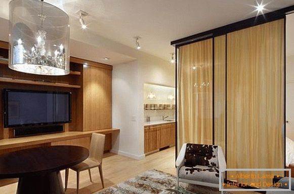 Design moderne d'un petit appartement