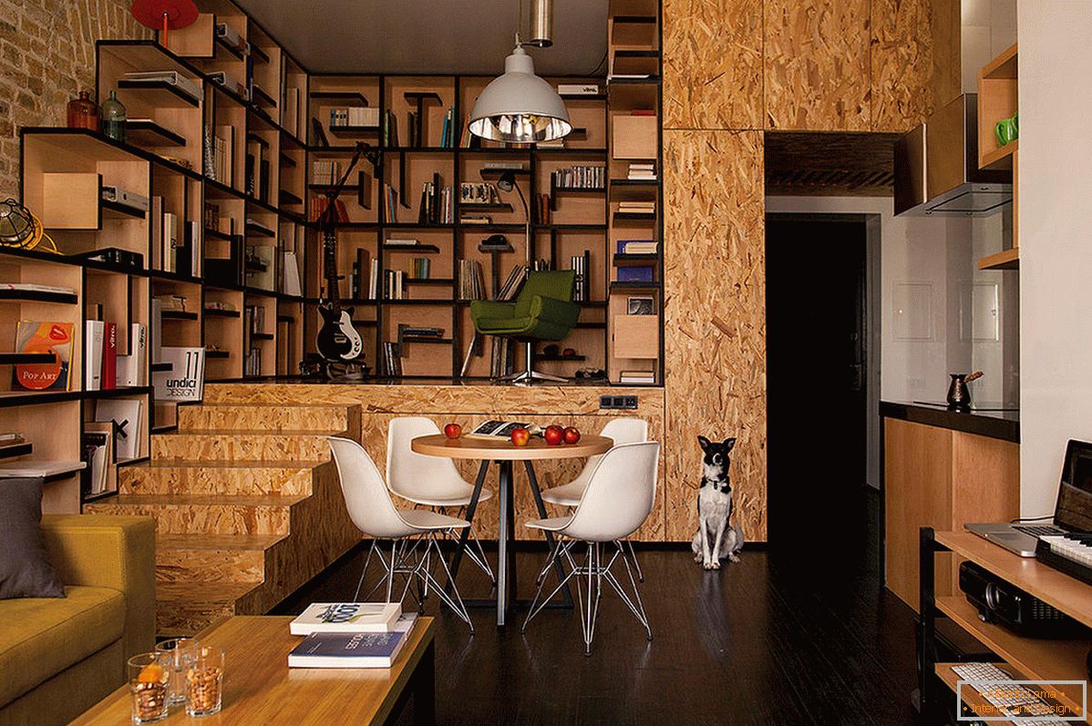 Design moderne d'un petit appartement