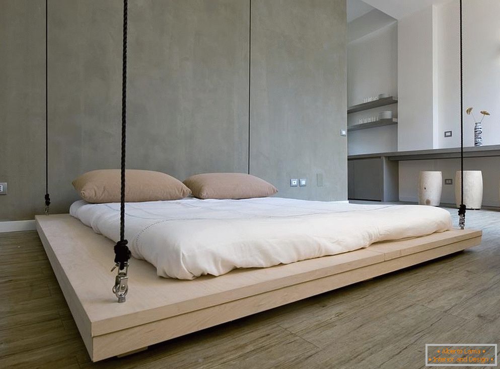 Intérieur de la chambre dans le style du minimalisme
