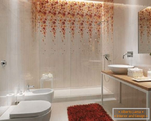 options pour la pose de carreaux dans la salle de bain exemples de combinaisons, photo 5