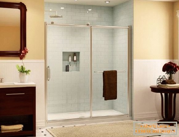 portes coulissantes en verre pour douche, photo 1