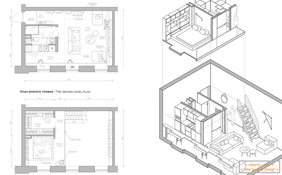 L'aménagement d'un appartement à deux niveaux