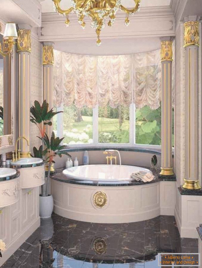salle de bain en style baroque