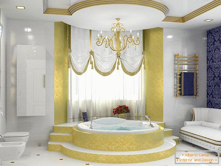 Salle de bain en style baroque