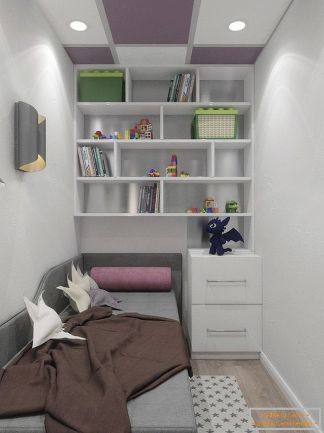 Design moderne de la petite chambre des enfants