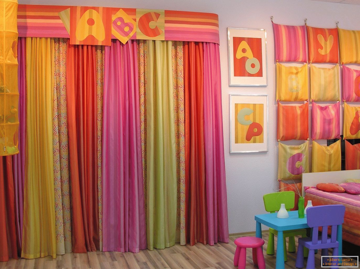 Textile brillant pour une chambre d'enfants