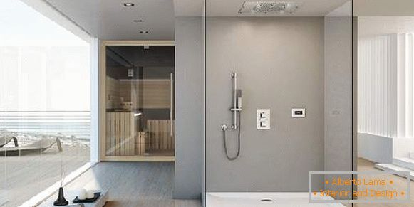 robinets de douche intégrés