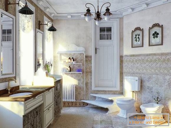 meuble dans la salle de bain dans un style classique, photo 16