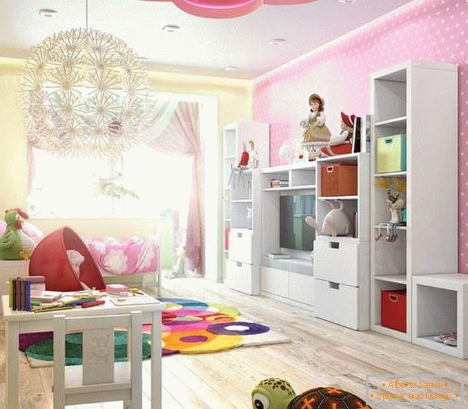 Conception d'une chambre d'enfants à l'intérieur d'un appartement de deux pièces - photo