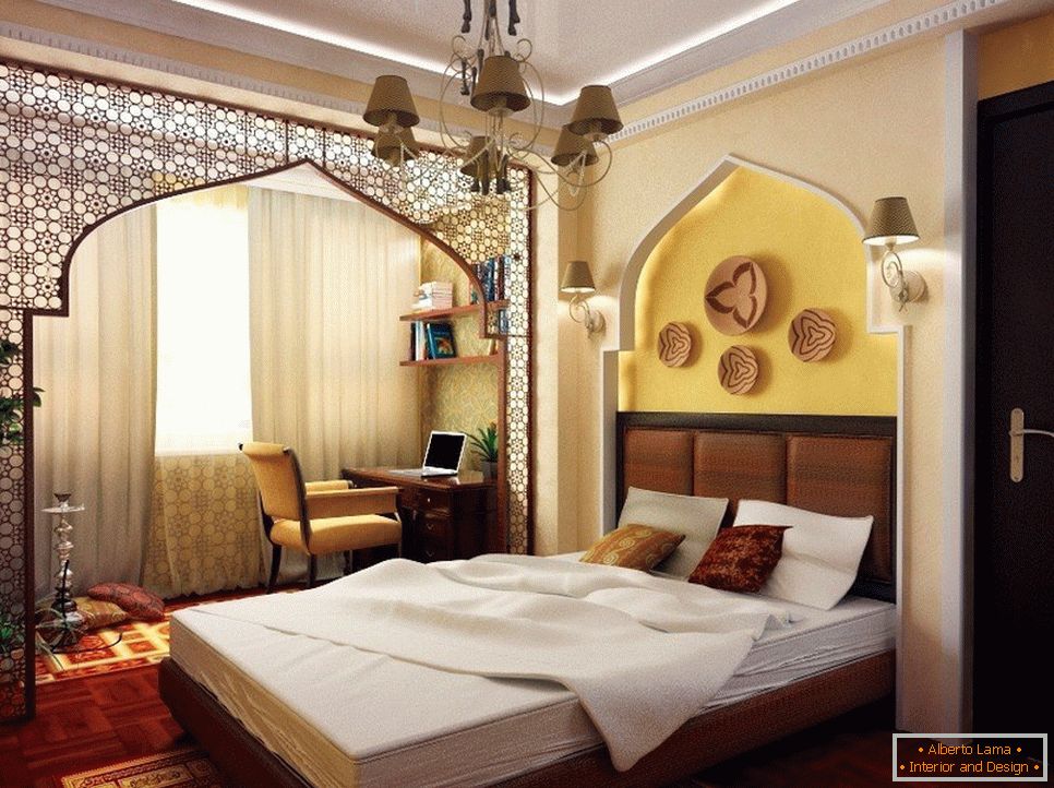 Chambre à coucher de style oriental