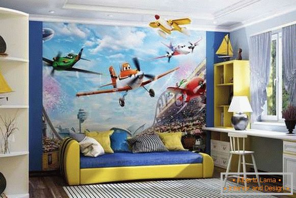 intérieur d'une petite chambre d'enfants pour un garçon, photo 23