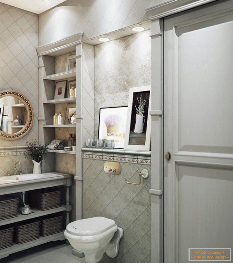 Toilette de style provençal moderne