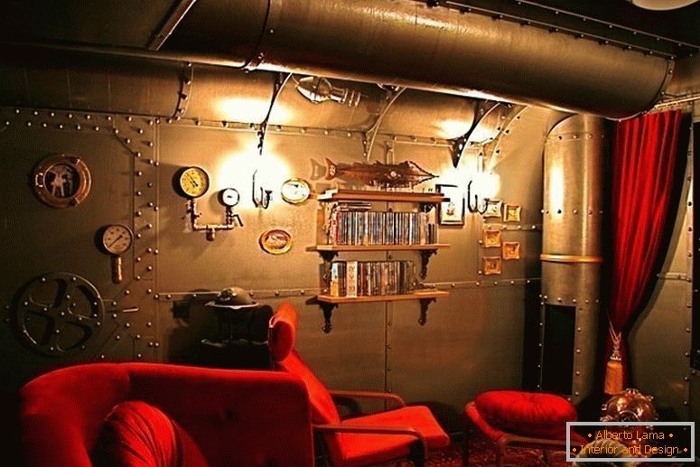 Intérieur steampunk