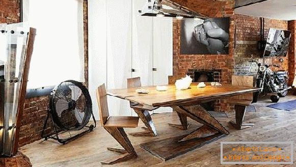 table de cuisine de style loft, photo 20