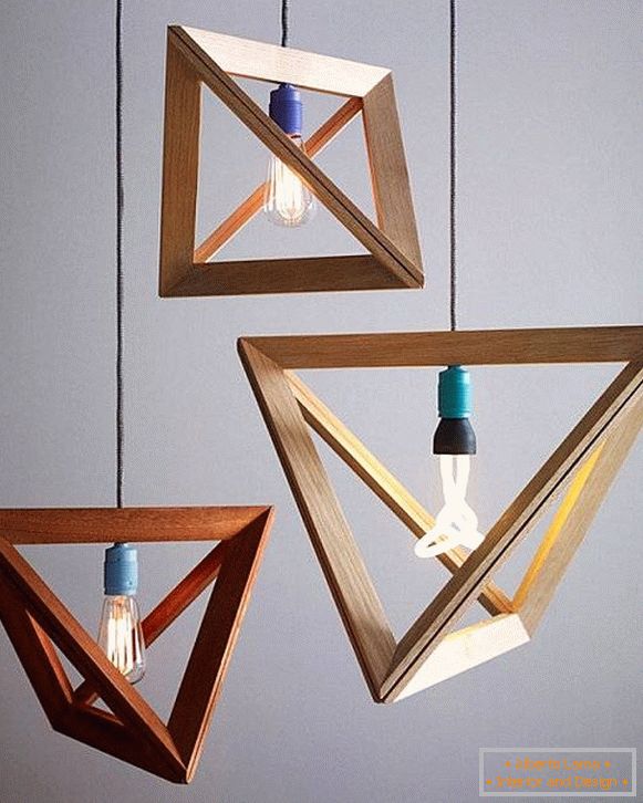 Lampes à formes géométriques