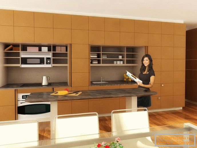 Cuisines intérieures design Stealth Kitchen by Resource Furniture
