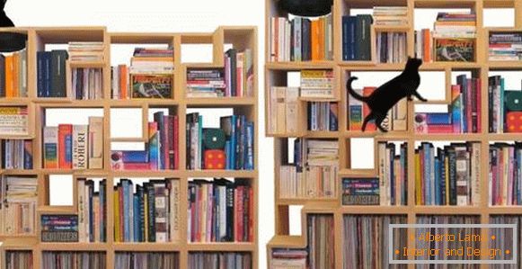 Bibliothèque que votre chat va adorer