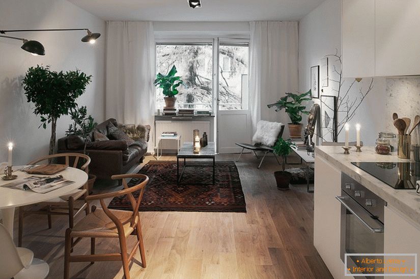 Design d'intérieur d'un appartement en Suède