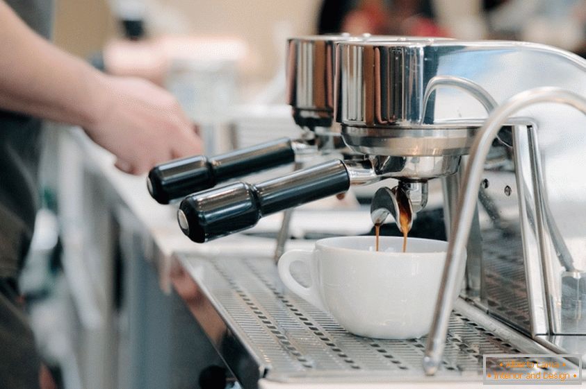 Photo d'une machine à café