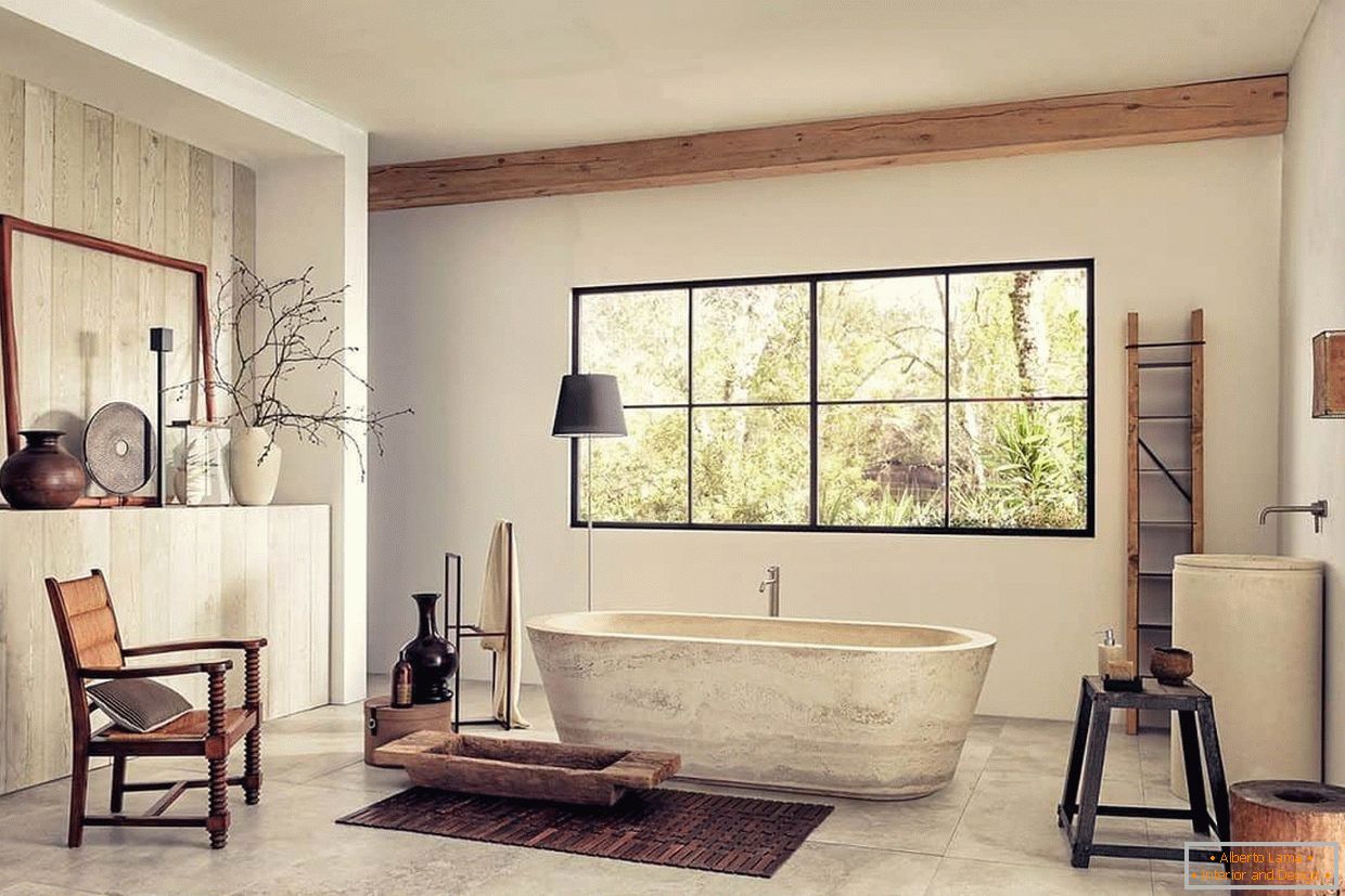 Salle de bain dans le style vintage